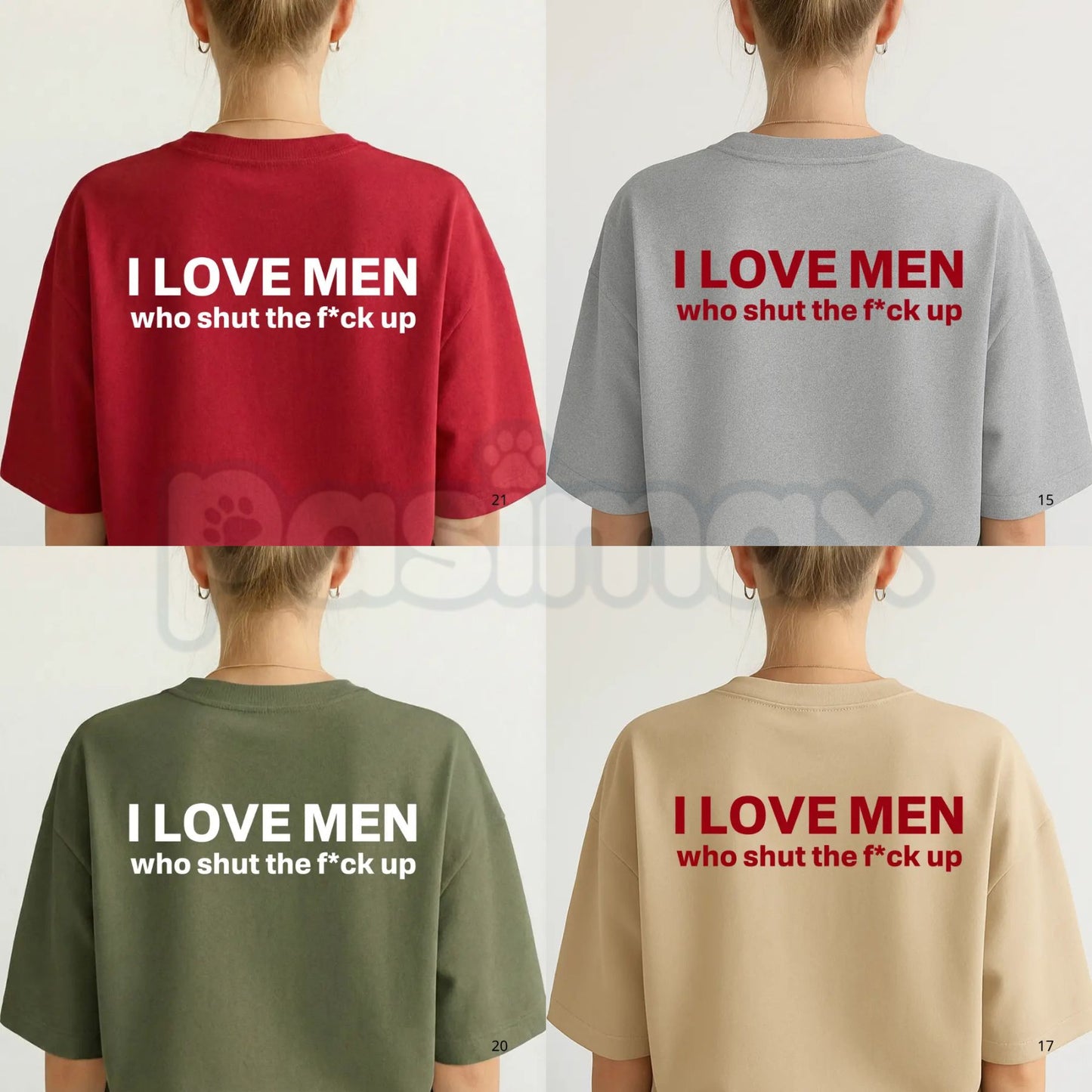 "I Love Men Who Shut The Fk Up" T-Shirt – Funny Sarcastic Statement Graphic Tee-Pasimax