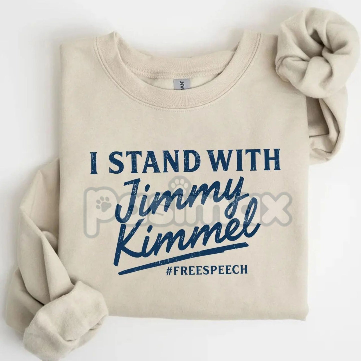 I Stand With Jimmy Kimmel Free Speech Sweatshirt – Advocacy & Comfort Top-Pasimax