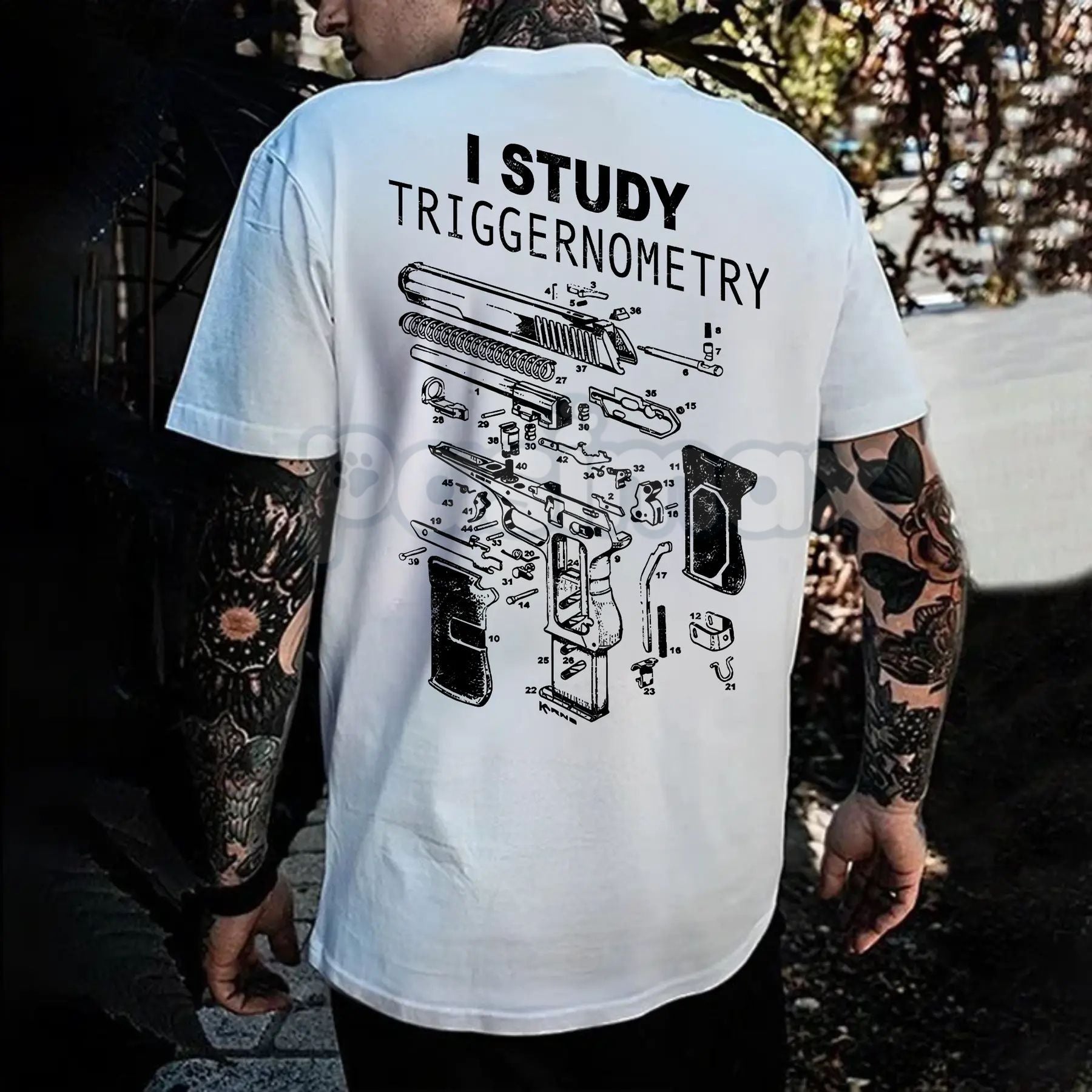 "I Study Triggernometry" T-Shirt - Funny Witty Slogan Tee, Political Humor Statement Shirt, Sarcastic Culture War Apparel-Pasimax