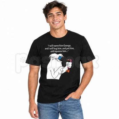 I Will Name Him George Abominable Snowman T-Shirt – Funny Vintage Cartoon Unisex Tee-Pasimax