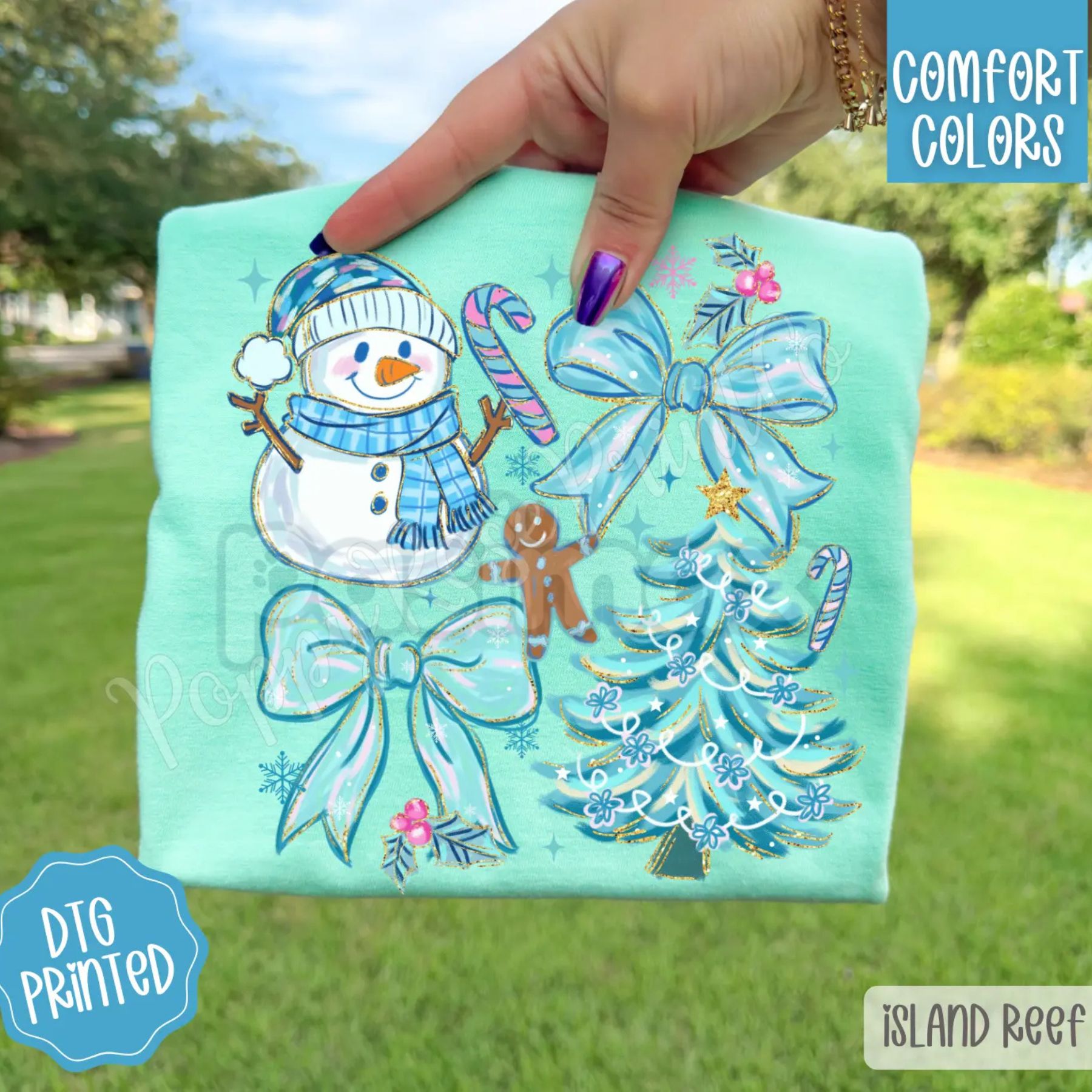 'I'll Have a Blue Christmas' Comfort Colors® T-Shirt – Retro Holiday Song Tee, Trendy Winter Aesthetic Apparel-Pasimax