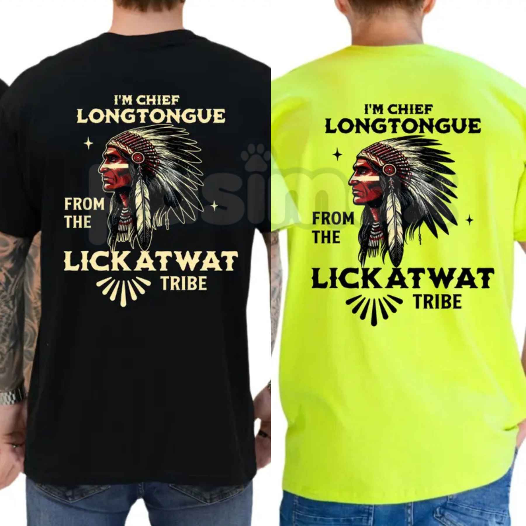 I'm Chief Longtongue T-Shirt – Funny Native Indian Chief Parody Unisex Cotton Tee-Pasimax
