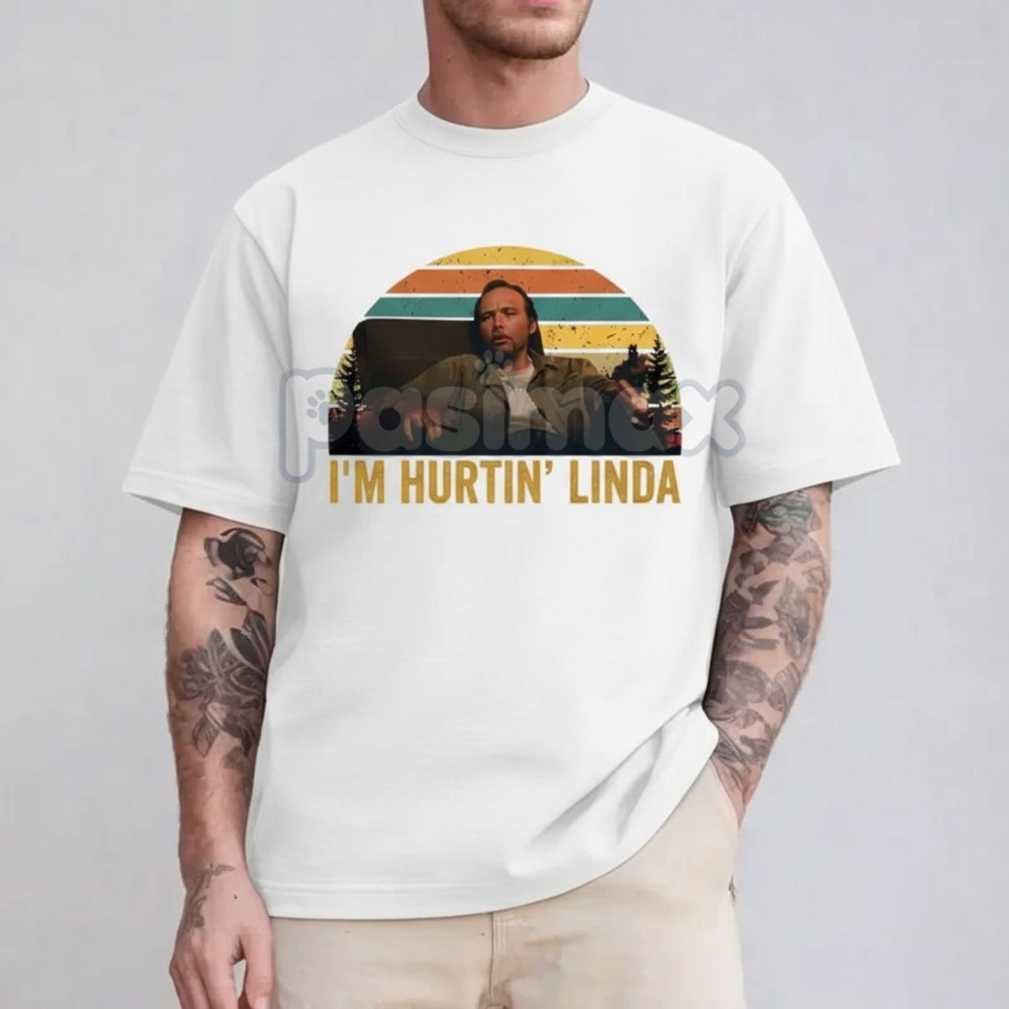 "I'm Hurting Linda" T-Shirt - 90s Movie Sayings Sling Blade Quotes Tee, Unisex Drama Film Apparel, Billy Bob Thornton Gift-Pasimax