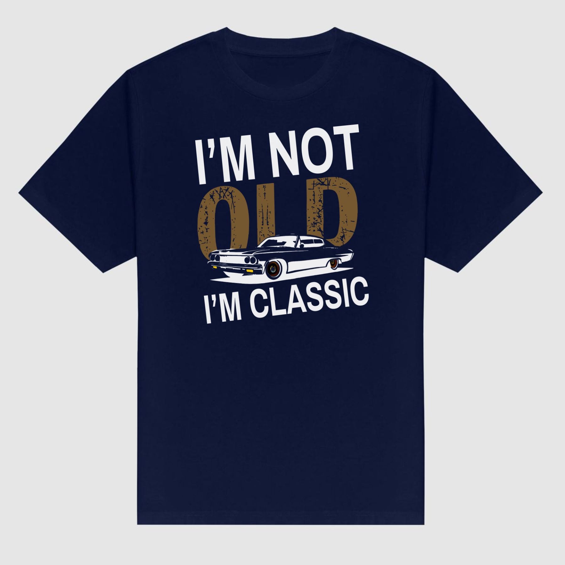 "I’m Not Old I’m Classic" Vintage Car T-Shirt - Funny Men’s Tee, Soft Cotton Classic Car Apparel-Pasimax