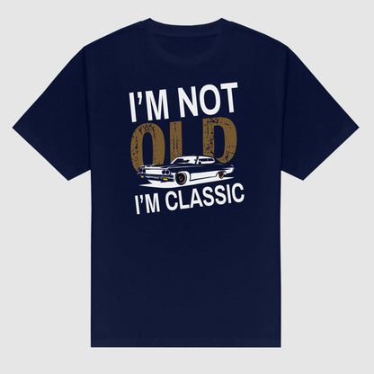 "I’m Not Old I’m Classic" Vintage Car T-Shirt - Funny Men’s Tee, Soft Cotton Classic Car Apparel-Pasimax