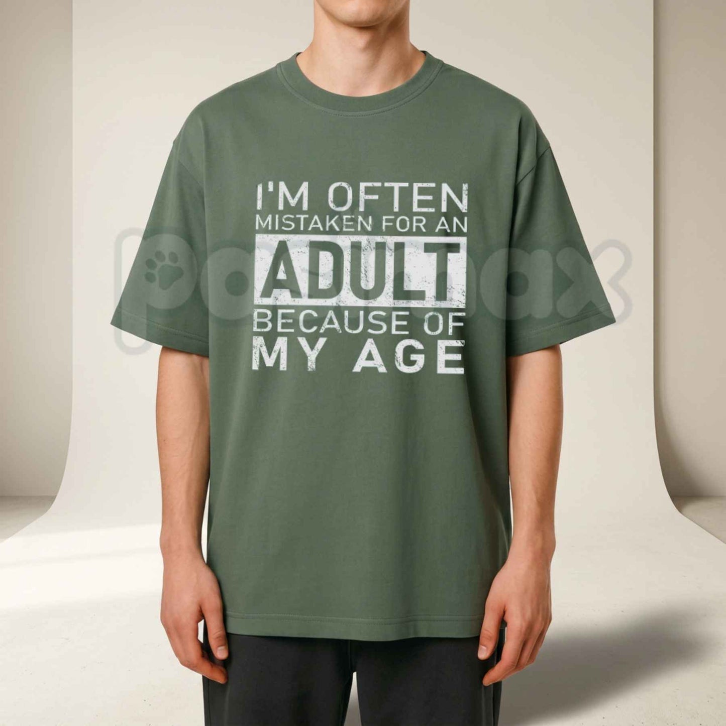 I'm Often Mistaken For An Adult Because Of My Age T Shirt – Funny Adulting Meme Tee, Sarcastic Silly Quote Unisex Classic Vintage Cotton Shirt-Pasimax
