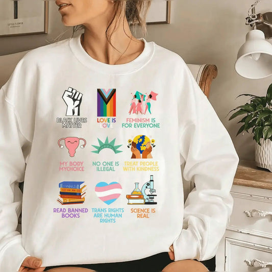 Idaho Teacher "Everyone is Welcome Here" Sweatshirt – Inclusion & Equality Top-Pasimax