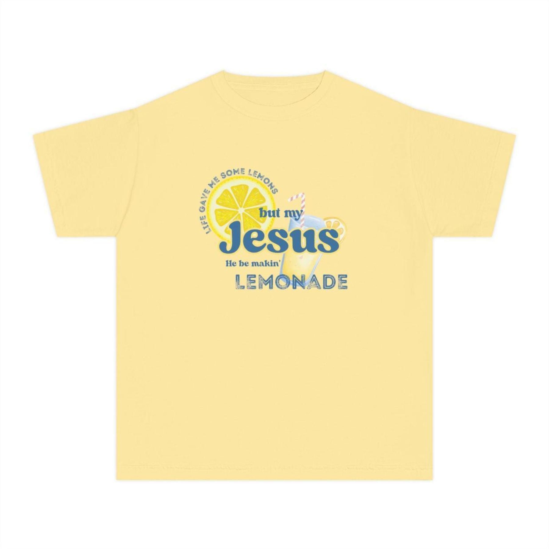 Inspirational Christian Shirt – Lemonade Faith Tee, "Life Gave Me Lemons but Jesus Makes Lemonade" Shirt, Cute Religious Gift, Bible Verse Top-Pasimax