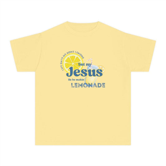 Inspirational Christian Shirt – Lemonade Faith Tee, "Life Gave Me Lemons but Jesus Makes Lemonade" Shirt, Cute Religious Gift, Bible Verse Top-Pasimax