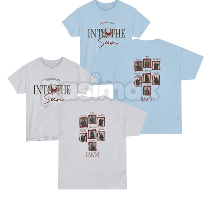 Into The Sun Lyrics Kpop World Tour T-Shirt – Retro Cinematic Fan Graphic Tee-Pasimax