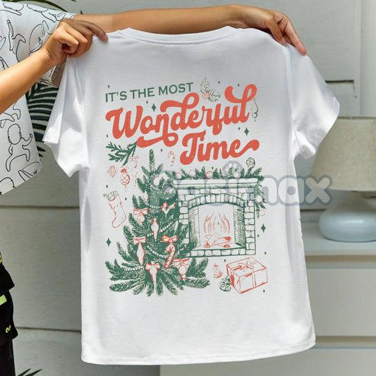"It's The Most Wonderful Time" Christmas Shirt - Merry Christmas Shirt, Classic Holiday Slogan Tee-Pasimax