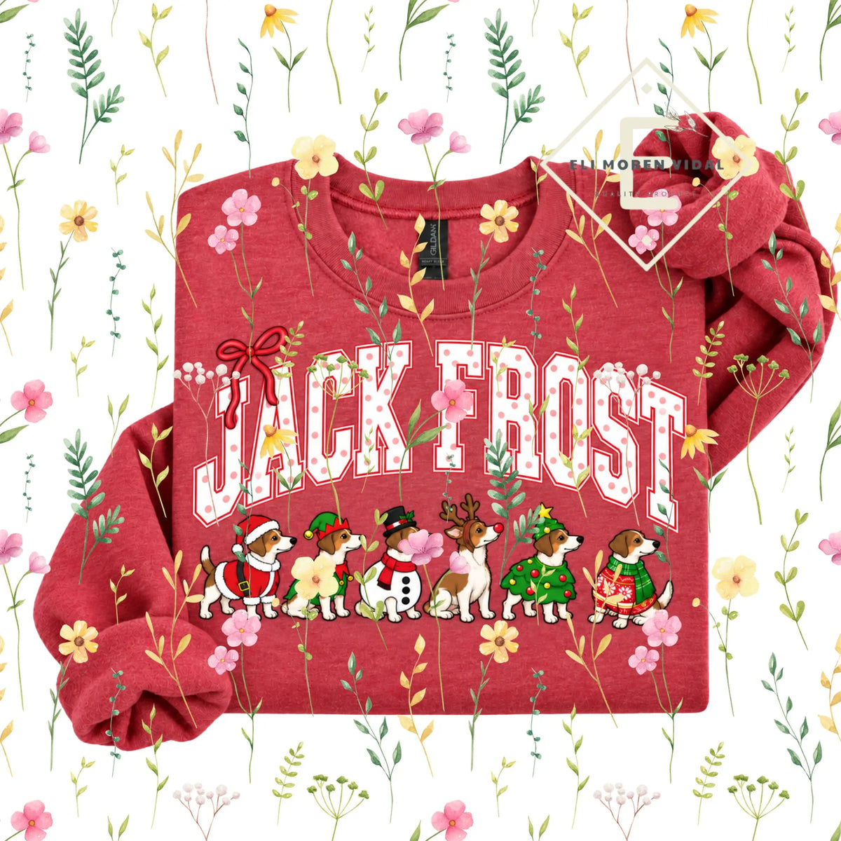 Christmas 30+ Dog Breed Sweatshirt | Merry Dogmas Holly Xmas Crewneck