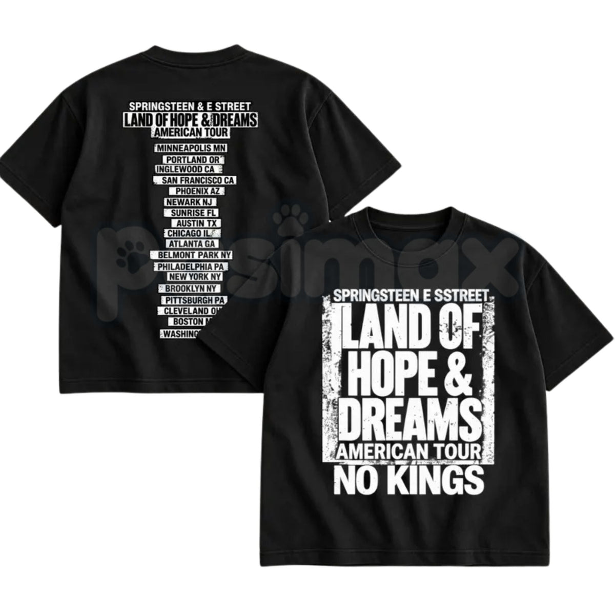 Jack Smith Land Of Hope and Dreams American Tour No Kings T-Shirt-Pasimax