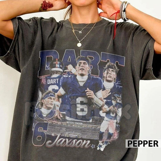 Jaxson Dart Vintage Comfort Colors Shirt – Game Day Football Tee, Jaxson Dart Fan Apparel, College Football Gift-Pasimax