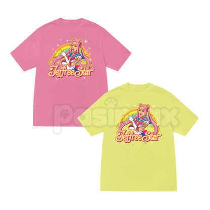 Jeffree Star Anime Graphic Tee – Kawaii Pink Streetwear T-Shirt, Premium 100% Cotton Manga Style Portrait Top, Y2K Aesthetic Makeup Fan Apparel, Soft Lived-In Heavyweight Unisex Shirt, Made in USA-Pasimax