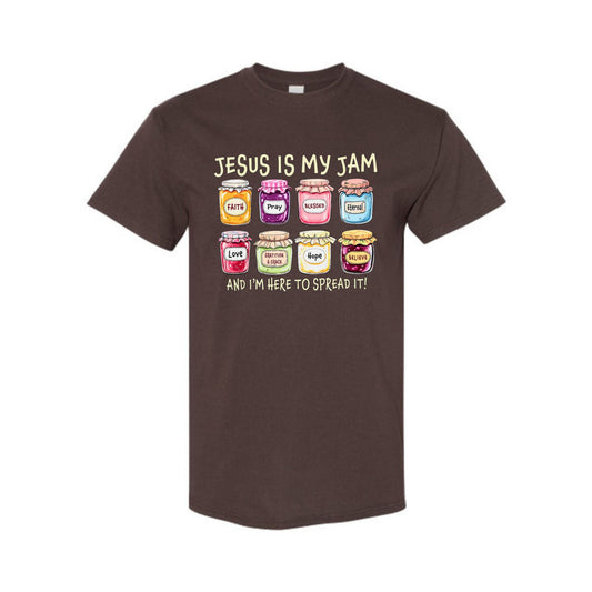 
"Jesus Is My Jam" T-Shirt - Humorous Christian Faith Tee, Unisex Casual Shirt-Pasimax

