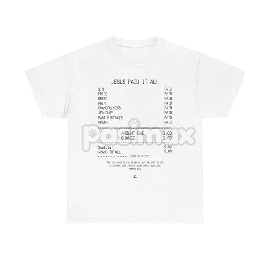 "Jesus Paid It All" Classic Christian Tee - Faith Statement Shirt, Religious Graphic T-Shirt-Pasimax