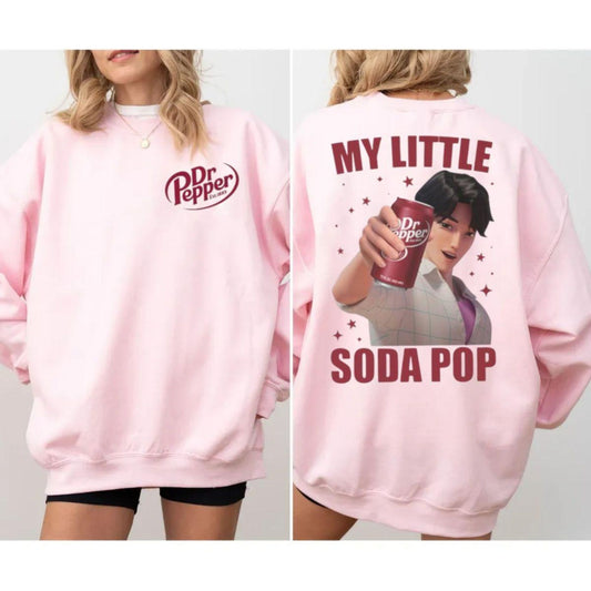 Jinu Dr Pepper Sweatshirt – My Little Soda Pop Jinu Crewneck-Pasimax