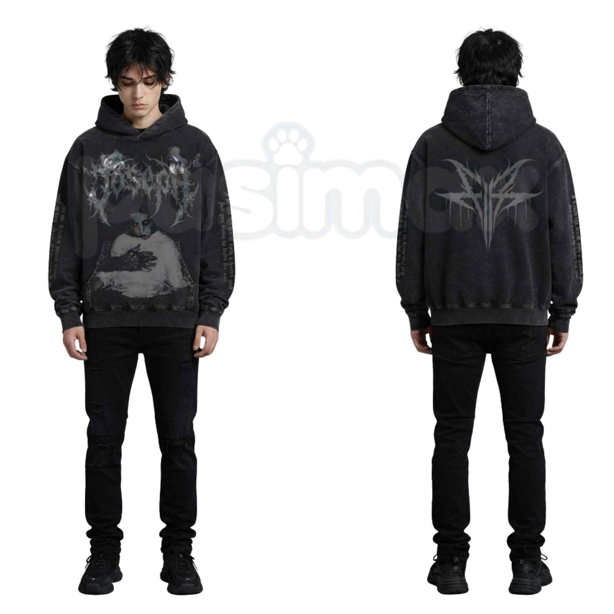 Joseph Pullover Hoodie – Classic Casual Streetwear, Vintage Washed Essential-Pasimax