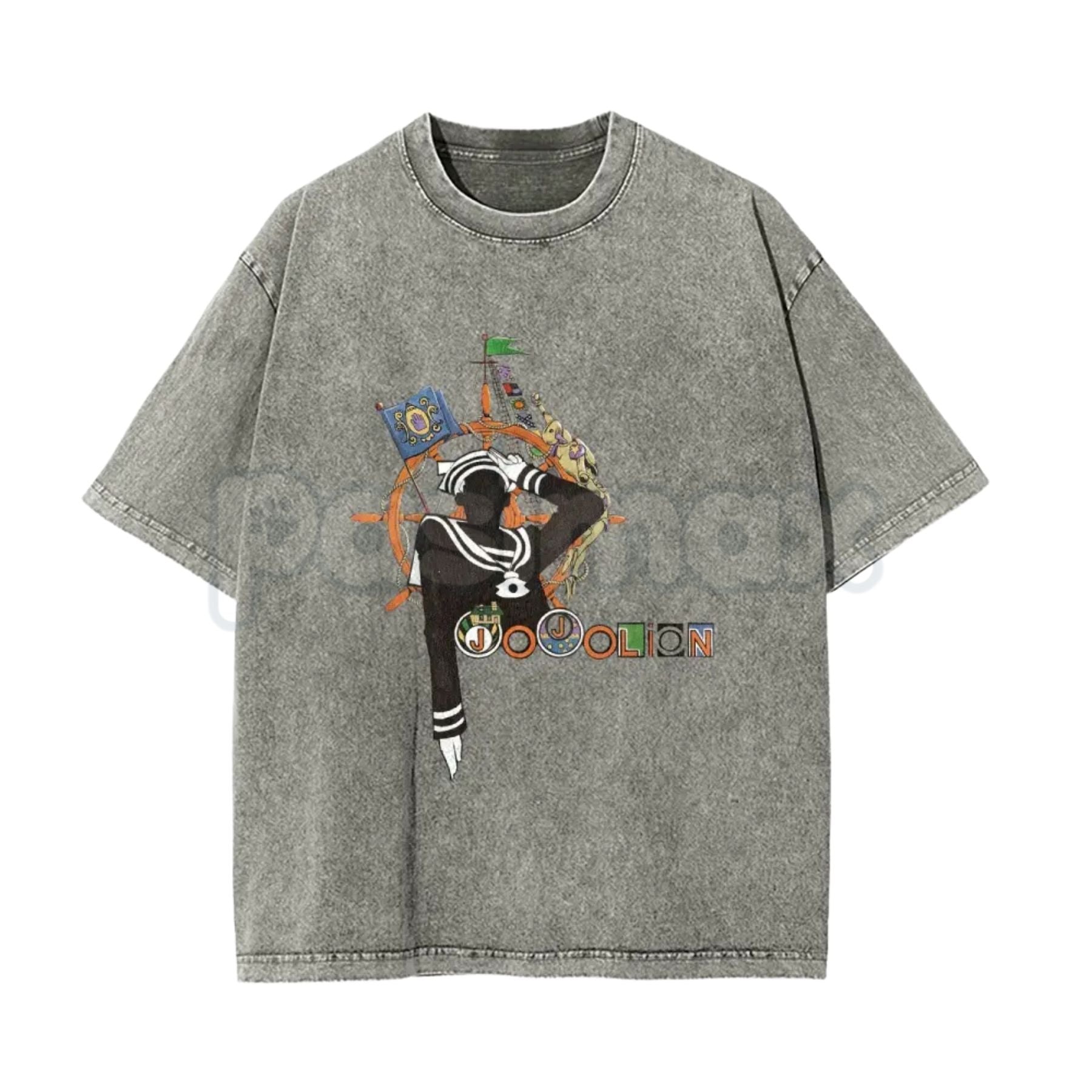 Josuke Higashikata Jojolion Tee – JoJo's Bizarre Adventure Part 8 Retro Wash Cotton Unisex Graphic Shirt-Pasimax