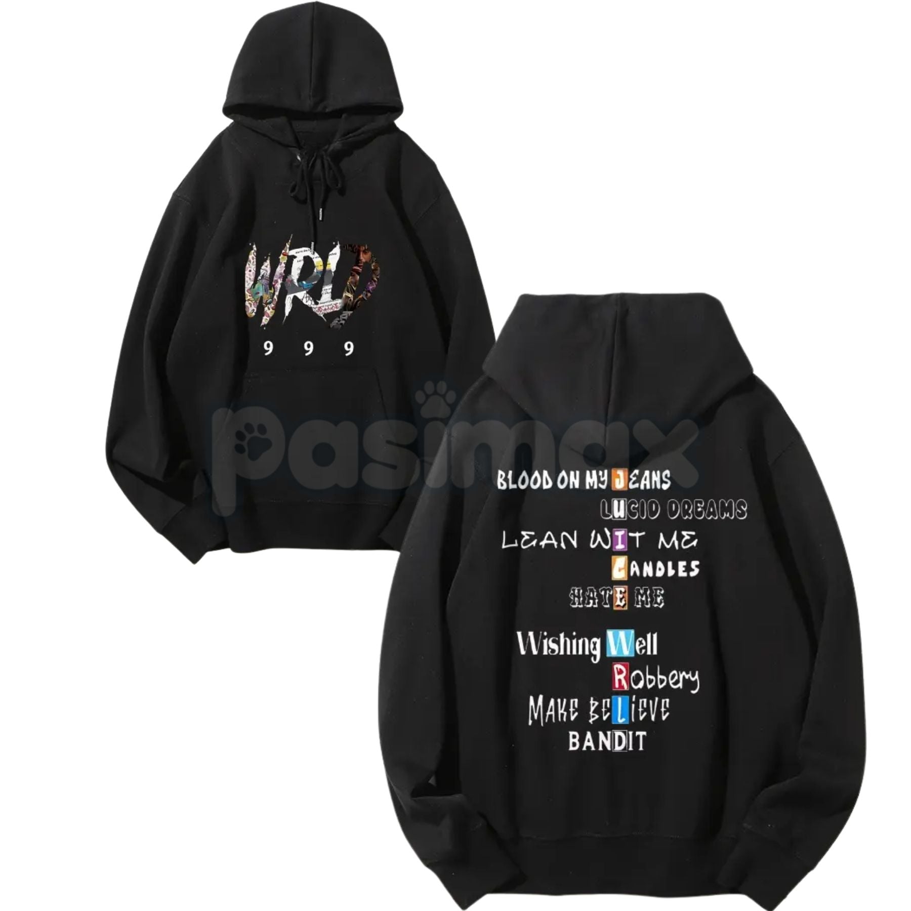 Juice 999 Hip Hop Rapper Hoodie – Legends Never Die Concert Tour Pullover, Fan Merch & Streetwear, Unisex-Pasimax