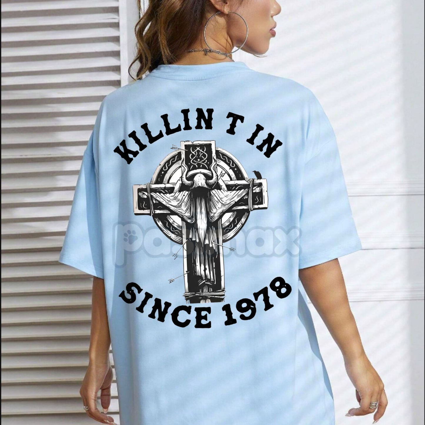 KILLIN T IN SINCE 1978 Sheep Horns Wizard T-Shirt - Edgy Birthday Anniversary Tee, Fantasy Metal Graphic, Men's Statement Apparel-Pasimax