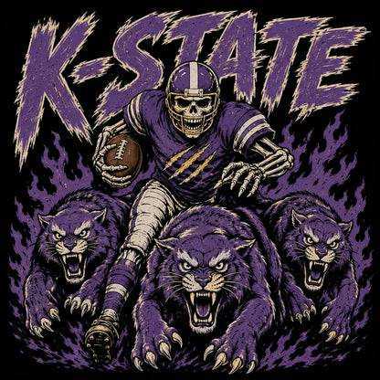 Vintage College Football Skull Sweatshirt | Retro All Teams Sports Top
