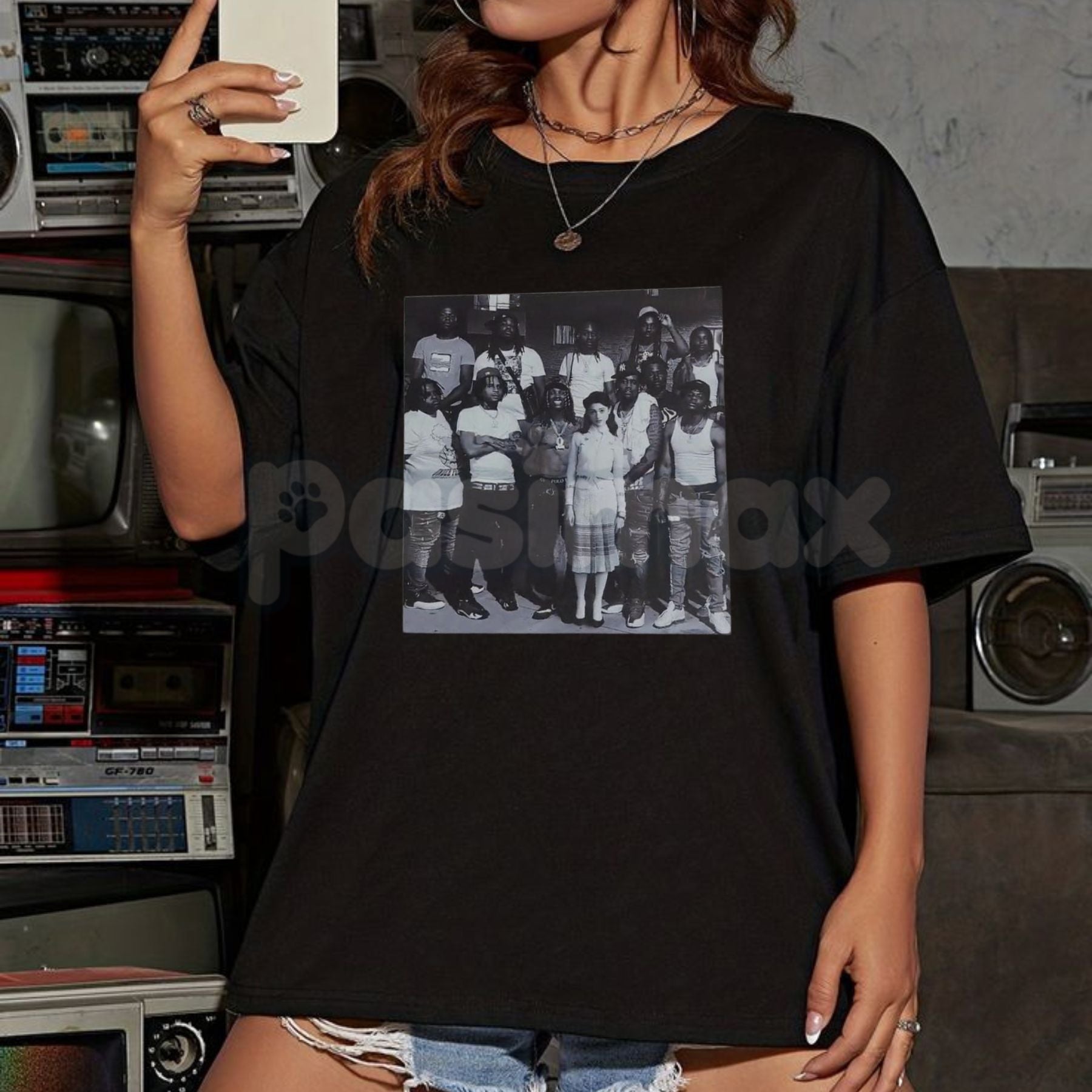 King Von x Nancy Wheeler "Took Her There" Graphic Shirt - Absurdist Meme Culture Tee, Niche Pop Culture Mashup Apparel, Edgy Drill Rap Fan Gift-Pasimax