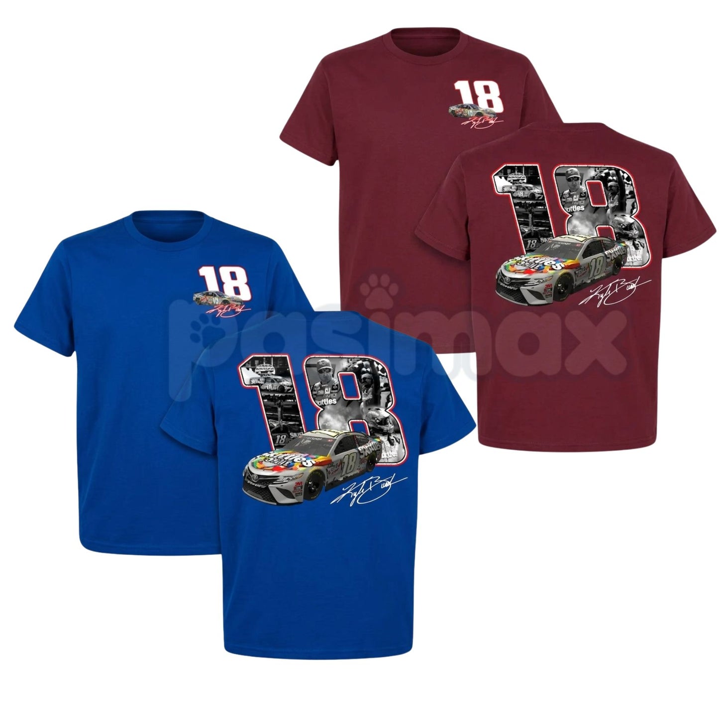 Kyle Busch 18 Tribute T-Shirt – NASCAR Racing Legend Memorial Graphic Tee (1985-2026)-Pasimax