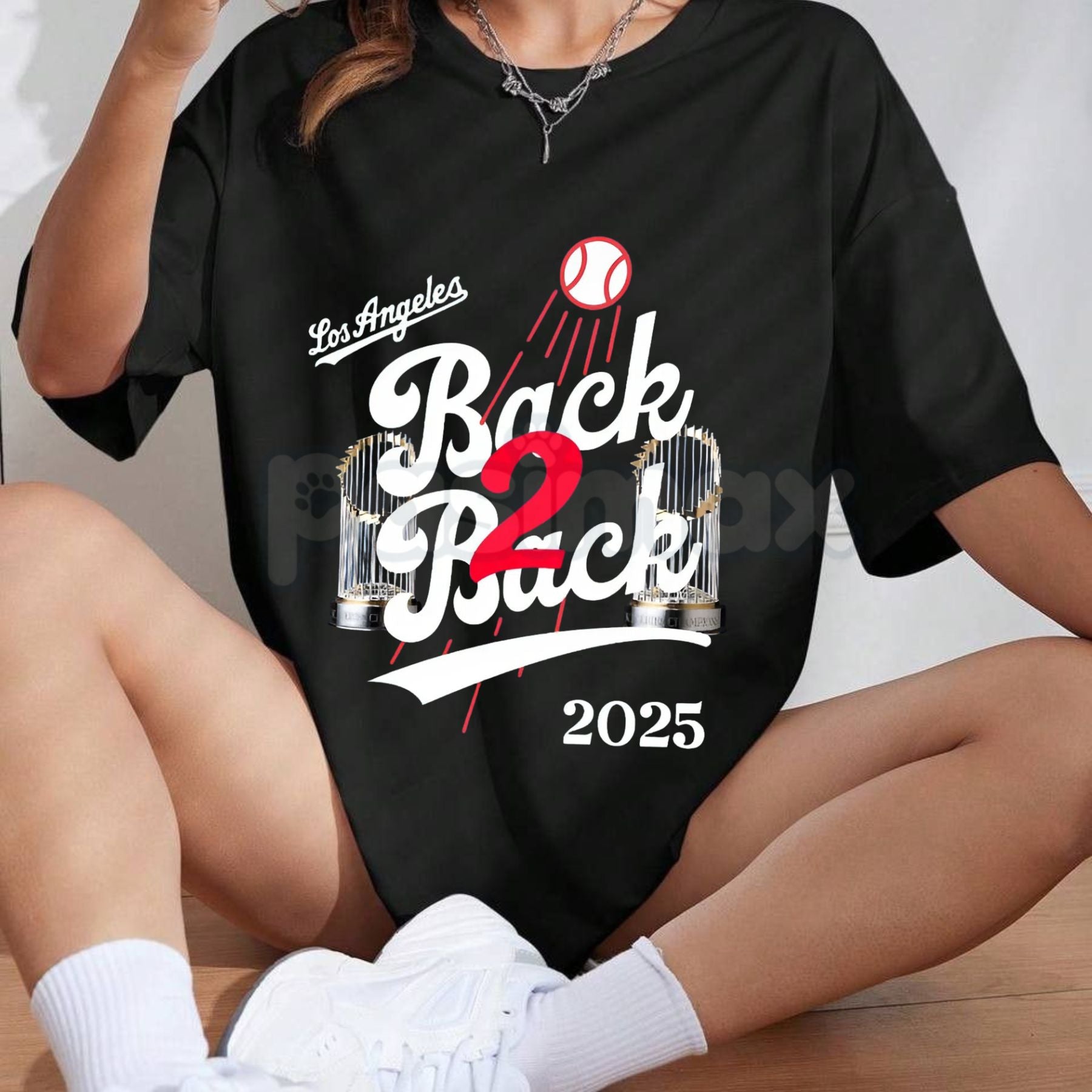 LA Back to Back Champions T-Shirt - Dynasty Fan Game Day Tee, Unisex LA Victory Graphic Top, Sports Prediction Apparel-Pasimax