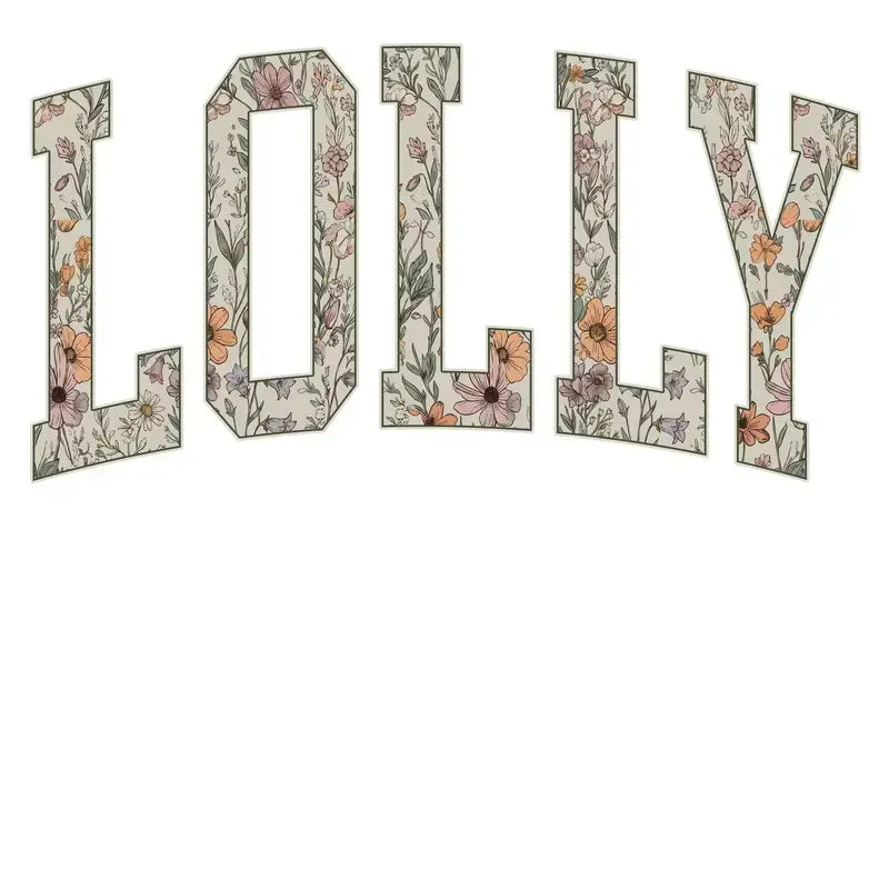 Floral Grandma Gigi Nana Mimi Mama Sweatshirt | Floral Family Crewneck