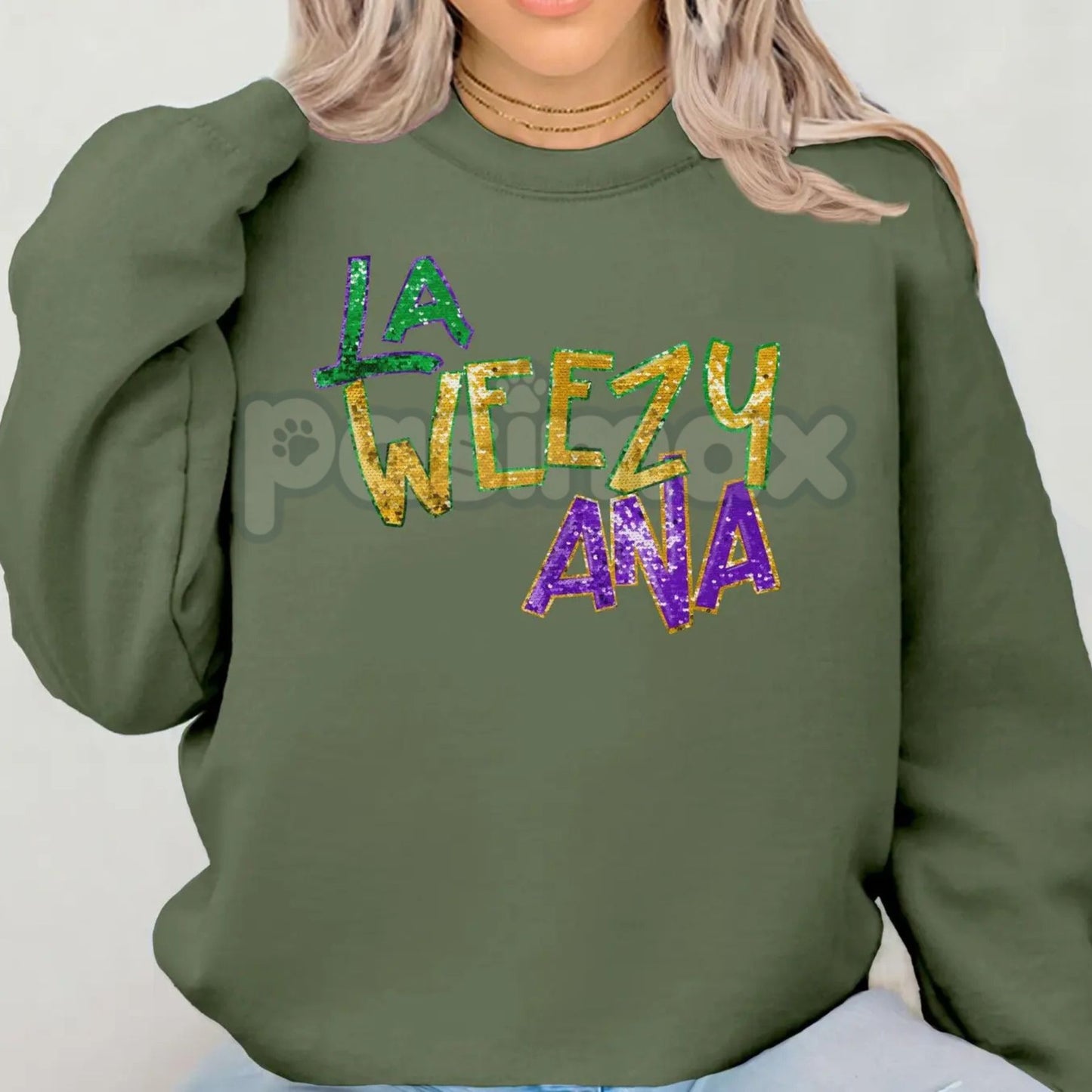 La Weezy Ana Sweatshirt | New Orleans Hip Hop Crewneck | Louisiana Pride Graphic Shirt | Lil Wayne Inspired Jumper | Aesthetic NOLA Streetwear | Southern Rap Legend Pullover-Pasimax