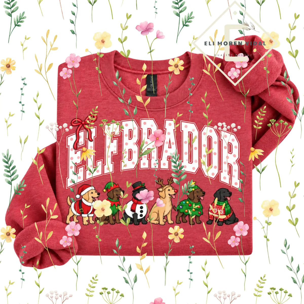 Christmas 30+ Dog Breed Sweatshirt | Merry Dogmas Holly Xmas Crewneck