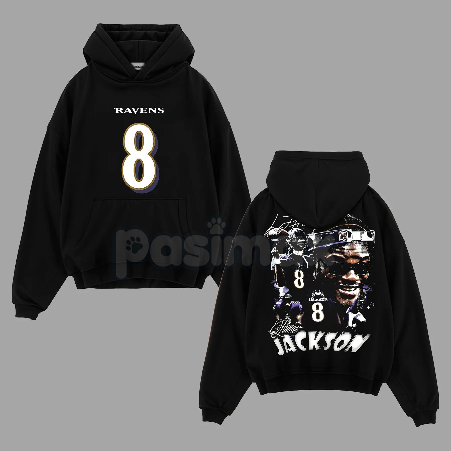 ウェア Lamar Anthem Kit Lamar Jackson 8 Flock Nation Hoodie – Pasimax
