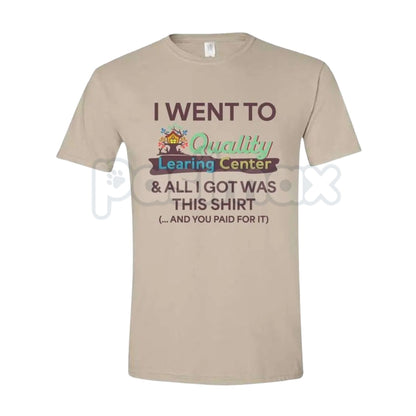 Learning Center Comfy and Quality T-Shirt - Vintage 90s Daycare Aesthetic Tee, Retro Educational Parody Shirt, Nostalgic Soft-Core Graphic Apparel-Pasimax