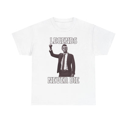 "Legends Charlie Kirk" T-Shirt - Unisex Heavy Cotton Tee, Political Figure Apparel-Pasimax