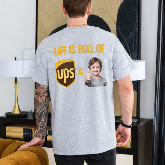Life Is Full Of UPS & Thumbs Up Kid Meme T-Shirt – Funny Wholesome Humor Tee-Pasimax
