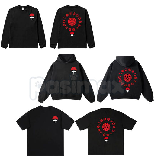 Limited Uchiha Clan Sharingan Eyes – Naruto Shippuden Hoodie, T-Shirt & Sweatshirt Merch-Pasimax