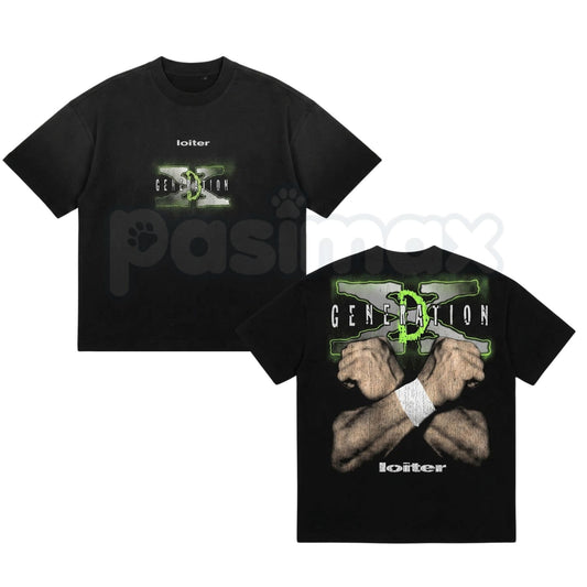 Loiter x WWE D-Generation X T-Shirt – Retro DX Attitude Era Hypebeast Oversized Graphic Tee-Pasimax