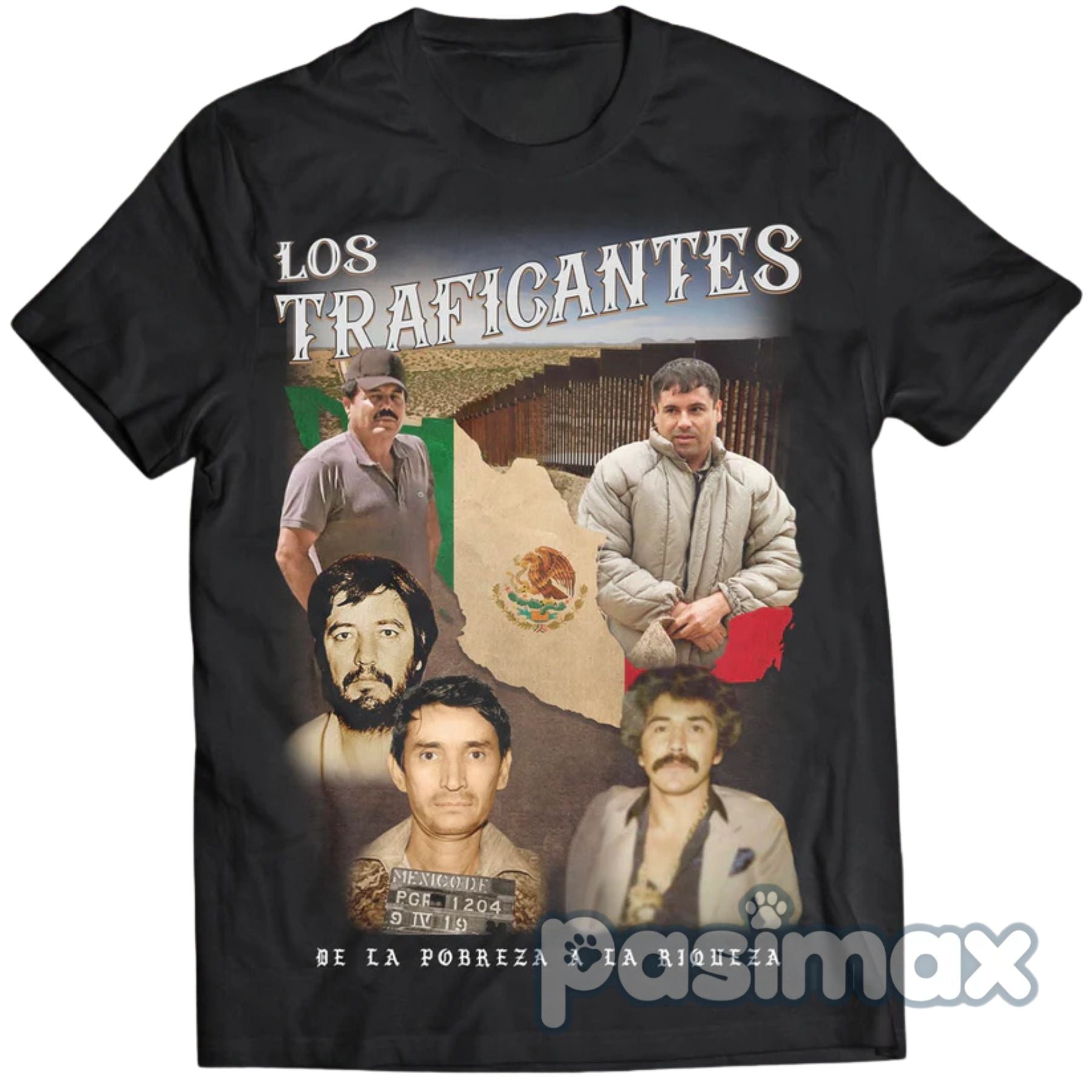 "Los Traficantes" T-Shirt - Edgy Humor Graphic Tee, Bold Statement Apparel-Pasimax
