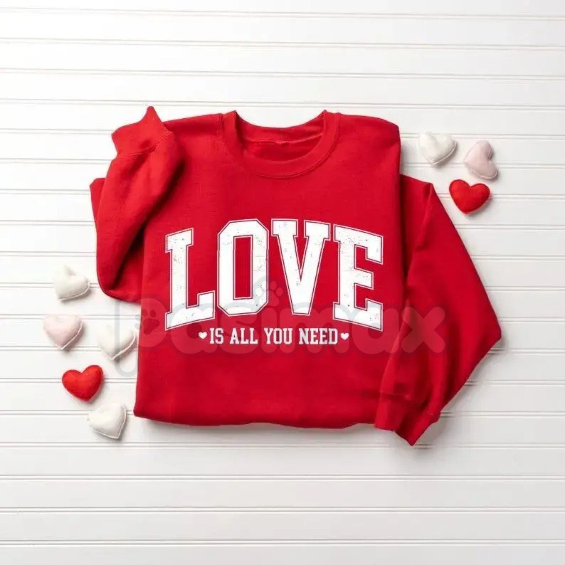 Love Valentines Sweatshirt | Love All You Need Shirt | Womens Valentines Sweatshirt | Romantic Heart Graphic Jumper | Aesthetic Valentine’s Day Gift for Her-Pasimax