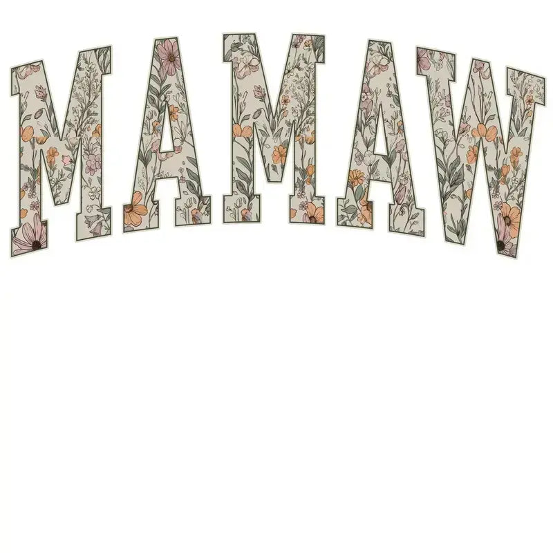 Floral Grandma Gigi Nana Mimi Mama Sweatshirt | Floral Family Crewneck