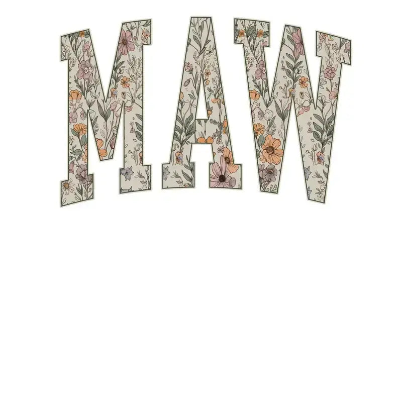 Floral Grandma Gigi Nana Mimi Mama Sweatshirt | Floral Family Crewneck