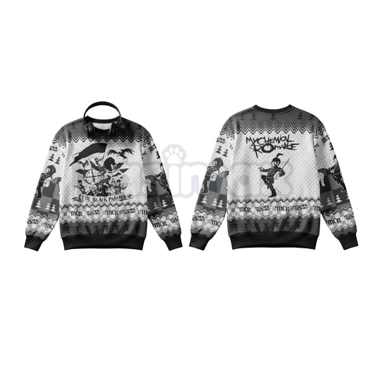 MCR The Black Parade Ugly Christmas Sweater | Emo Rock Band Xmas Crewneck | My Chemical Romance Fan Gift-Pasimax