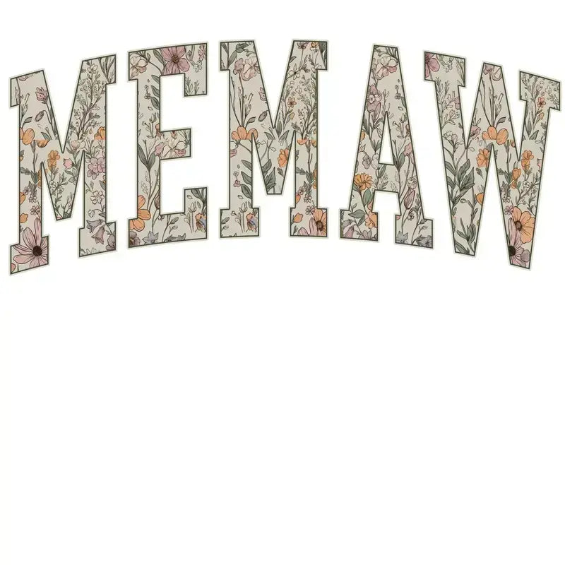 Floral Grandma Gigi Nana Mimi Mama Sweatshirt | Floral Family Crewneck