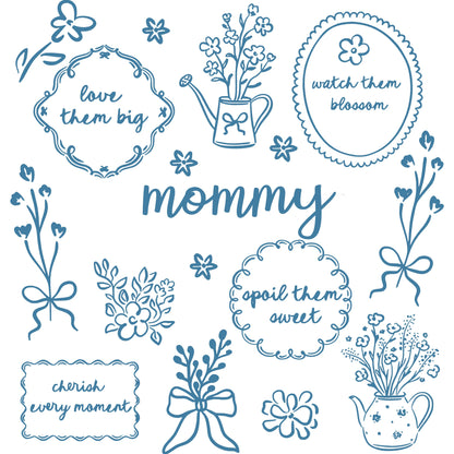 Comfort Colors® Custom Floral Grandma T-Shirt – Personalized Floral Mama Shirt, Aesthetic Wildflower Grandmother Gift, Trendy Spring Garden Tee
