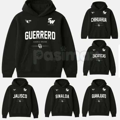 MX STREETWEAR STATE Hoodie – Custom State Pride Pullover, Mexican Culture & Streetwear Graphic Apparel, Unisex-Pasimax