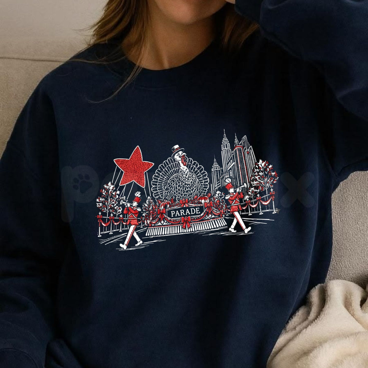 Macy's Thanksgiving Day Parade Embroidered Sweatshirt – Holiday Festival Crewneck-Pasimax