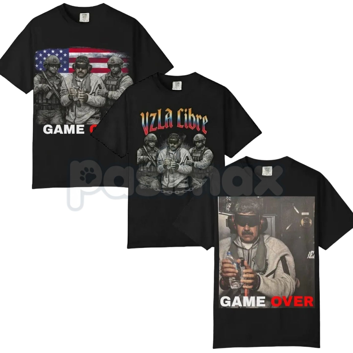 Maduro "Game Over" T-Shirt – Political Statement Graphic Tee, Venezuela Freedom Apparel, Bold Activism Shirt, Vintage Style Protest Top-Pasimax