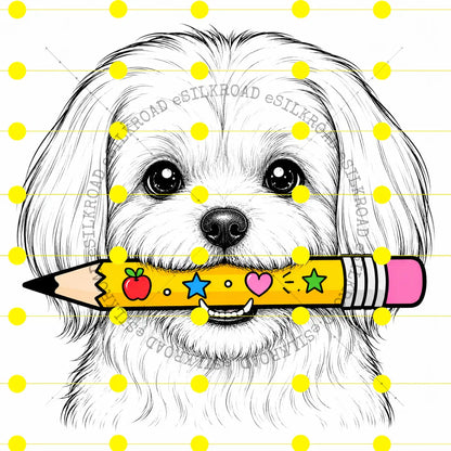 Comfort Colors® Dog Breeds Back-to-School T-Shirt – Retro First Day of School Pet Lover Graphic Tee, Vintage Educator Unisex Top